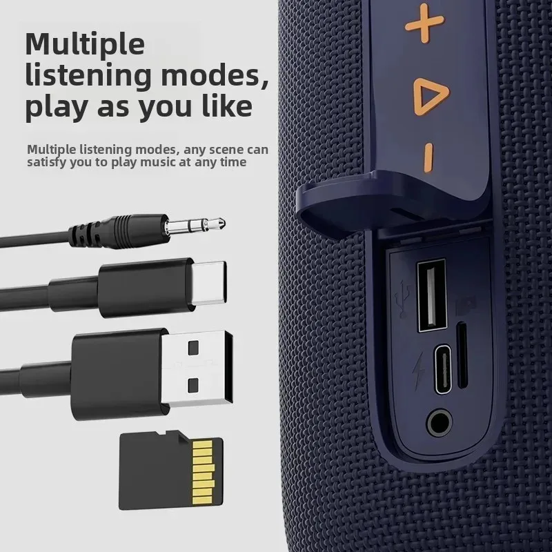 Фото Интеллектуальная Bluetooth-колонка T65: портативный водонепроницаемый сабвуфер для улицы, мощный звук, для семьи и кемпинга №3