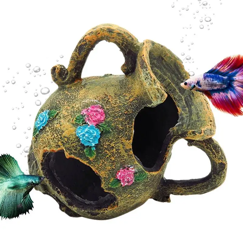 

Reptile Hiding Large Cave Simulation Crawling Turtle Reptile Basking Hide Habitat Tank Decoration Ornament Reptile Cave Huts