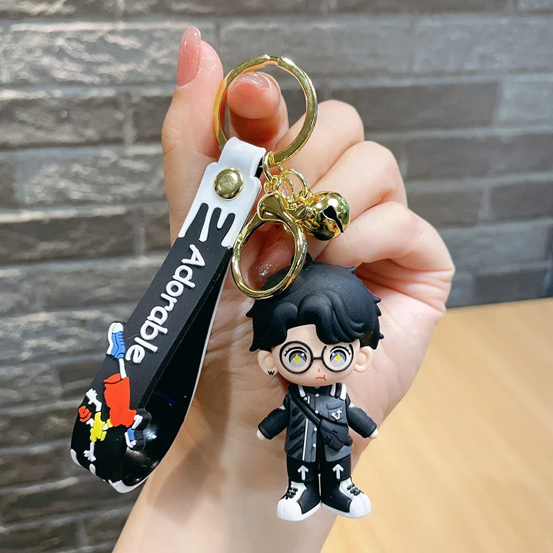 

10pcs Cute Boy Keychain Accessories Bulk Key Chain Gifts for Women Car Bag Horse Pendant Student Accessories Key Ring Jewelry