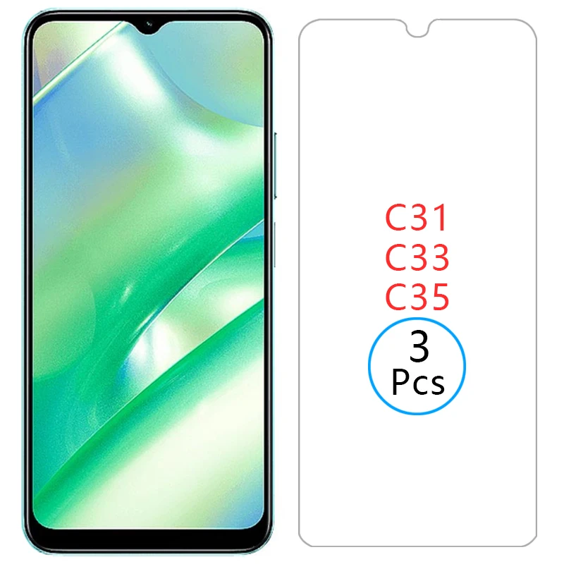 

tempered glass case for realme c35 c33 2023 c31 cover on realmec35 realmec31 c 31 33 35 31c 33c 35c coque realmi reame real me
