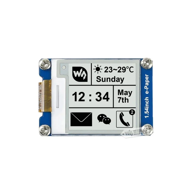 1 54 дюймовый SPI E-Ink EPaper E Paper Комплект модуля экрана дисплея для RPI Raspberry Pi Zero 2 WH W 3B Plus