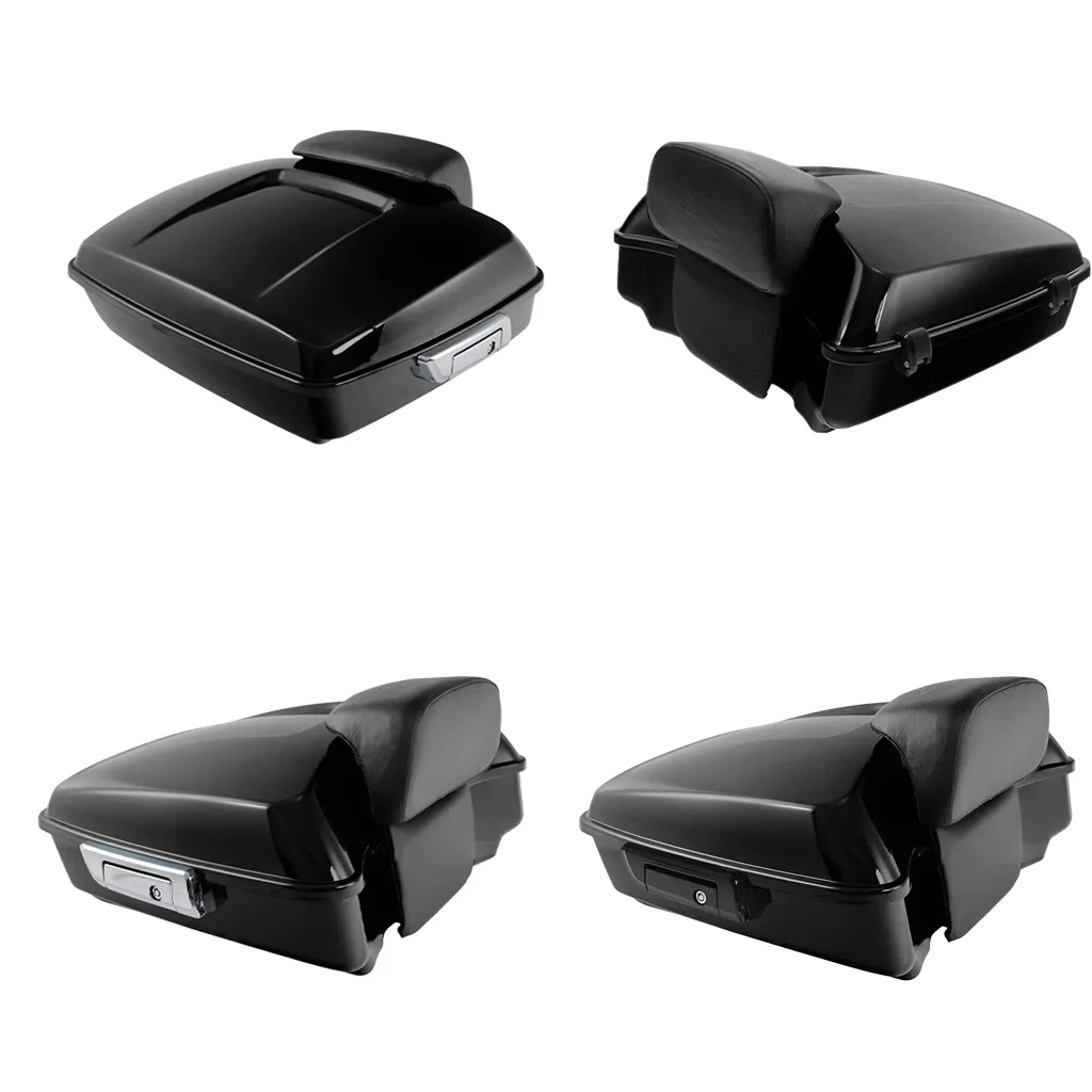 Фото Крепление для кофра Tour Pack 10,7 дюйма (Chopped) для Harley Touring CVO Road King Street Glide Electra 2009-2026 №5