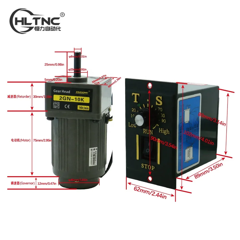 Однофазный электродвигатель 0-470 об/мин 110 В 220 30 маленький переменного тока 6 Вт