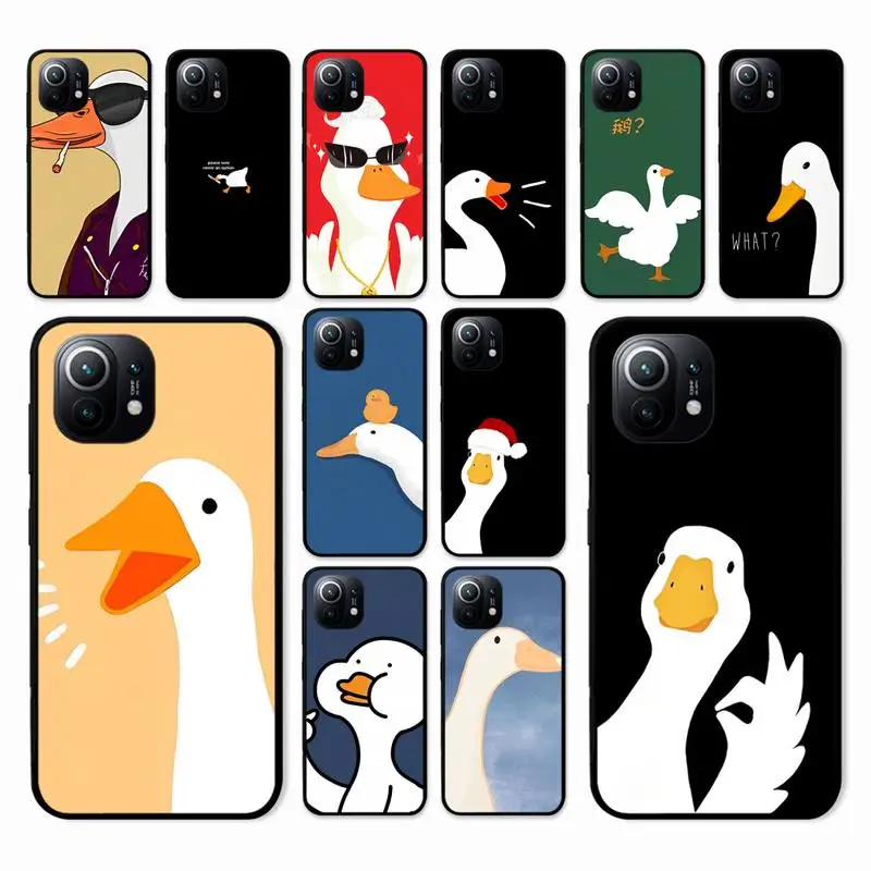 

Interesting Duck Phone Case for Xiaomi Mi 12s Ultra 11 11x 10t 9 8 Se 12 Note 10 Pro Lite Poco X3 F3 M3 Cover