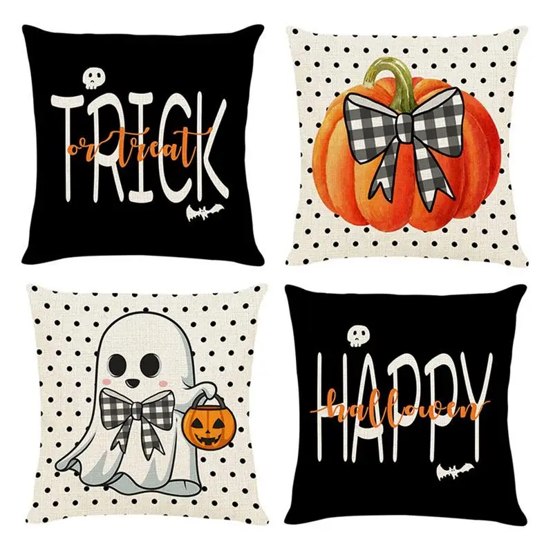Декоративная Наволочка на Хэллоуин наволочка для подушки с милым призраком