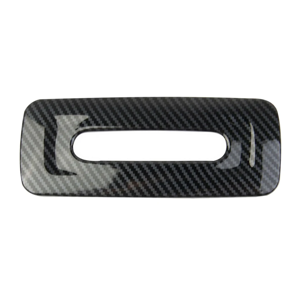 

For Toyota-Tundra 2022 Car Carbon Fiber ABS Rear Roof Reading Lights Frame Decoration Cover Trim