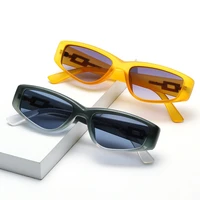 fashion small frame inset metal leg sunglasses women vintage luxury black glasses sun glasses for female uv400 eyewear shades