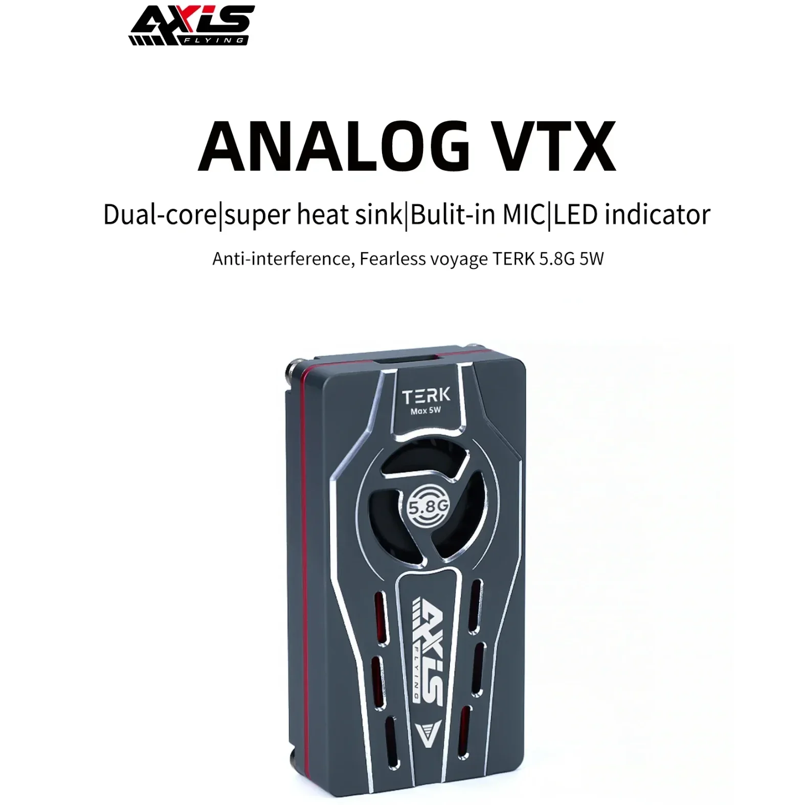 Фото SmCpAxisflying TERK 5.8G 5W Аналоговый видеопередатчик №2