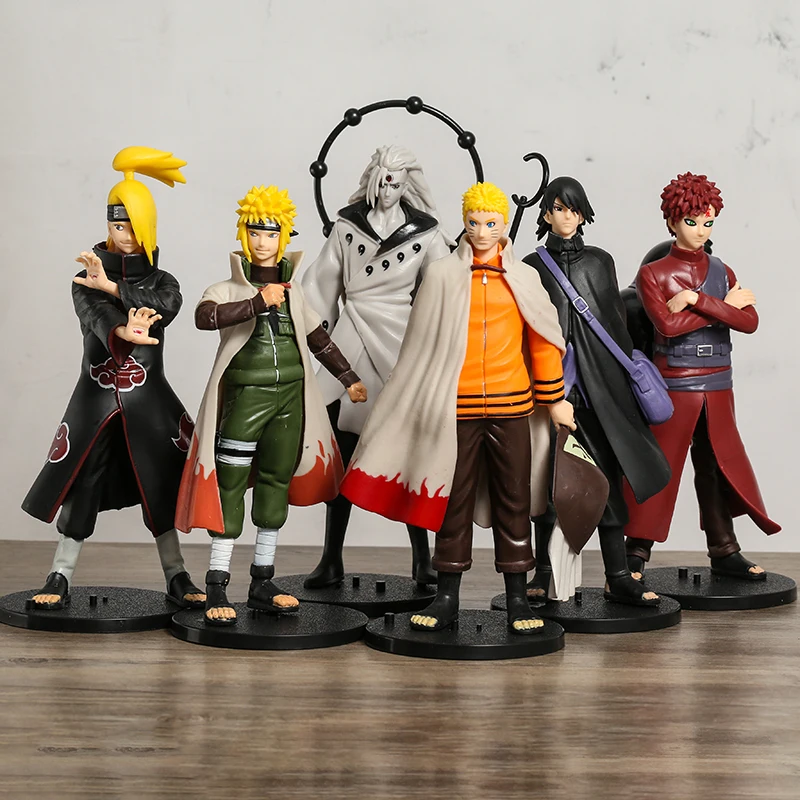 

NARUTO Uzumaki Naruto Hatake Kakashi Jiraiya Uchiha Itachi Sasuke Madara Deidara Gaara Figure PVC Model Toys Anime Figurine