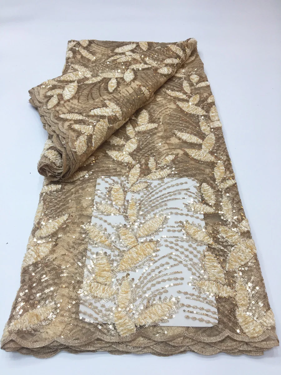 Новейшая серая африканская кружевная ткань с блестками 2022 высокое качество