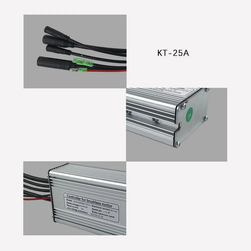 

36/48V KT25A Ebike Sine Wave Controller With Light Line For 750W Brushless KT Series Sine Wave Motors Ebike Replacement Parts