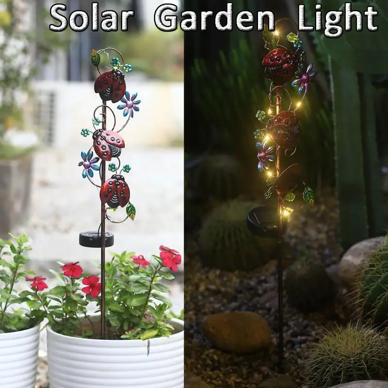 

Solar Garden Light Solar Iron Lawn Ligh Butterfly Dragonfly Outdoor Solar Stake Light Solar Landscape Lawn Yard Decoration Light