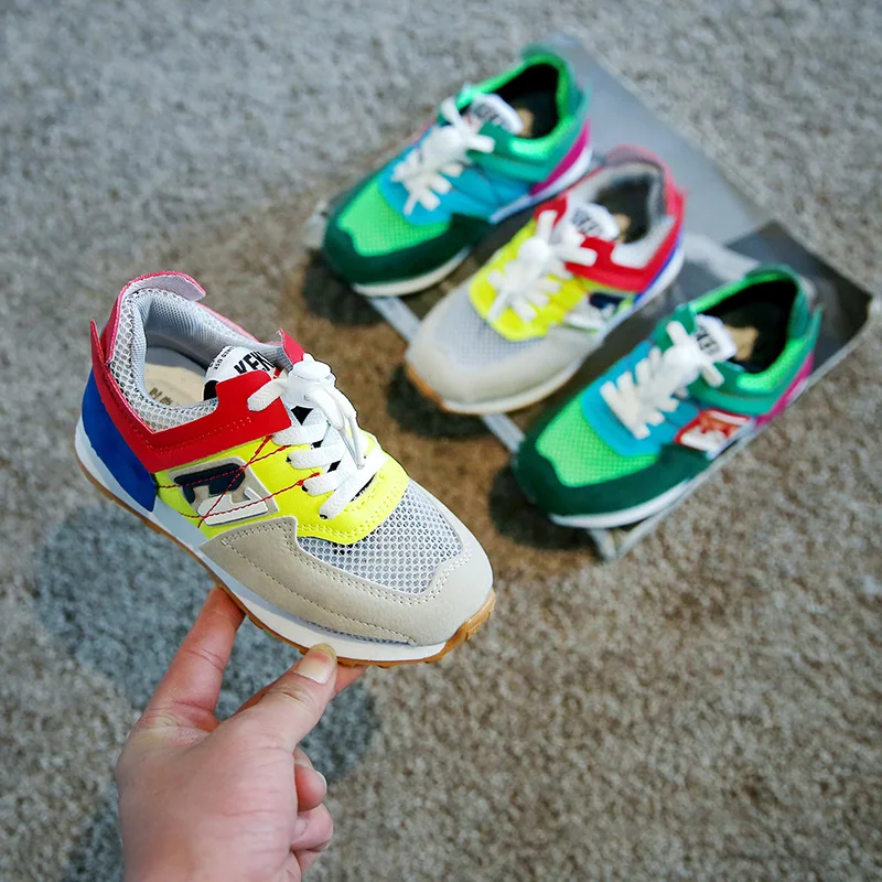 

Кроссовки детские дышащие сетчатые для мальчиков и девочек 3-11 лет