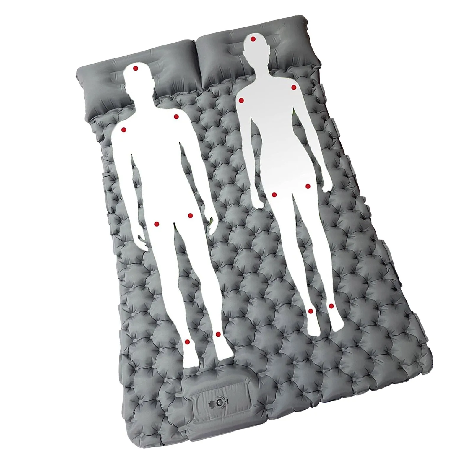 

2 Person Self Iatable Sleeping PadSleeping Pad With Pillow Portable Folding Iating Bed Build-in Iatable Pump For