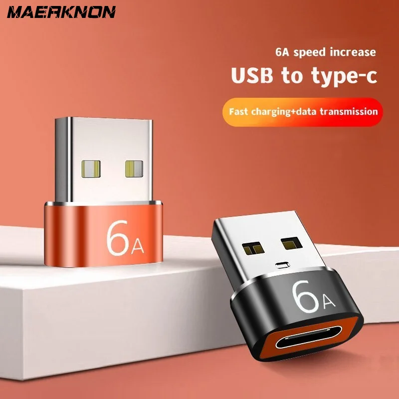 

6A USB To Type C OTG Adapter USB3.0 Female To USB C Male Adapter Converter Fast Charging Data Transfer For Laptop Xiaomi Samsung