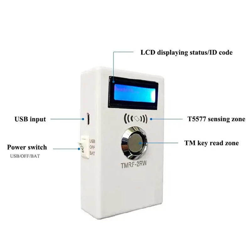 Фото Программатор TMRF-2RW Ibutton, дубликатор DS1990A, копировальный аппарат, считыватель/записыватель RFID 125 кГц - B12B №3