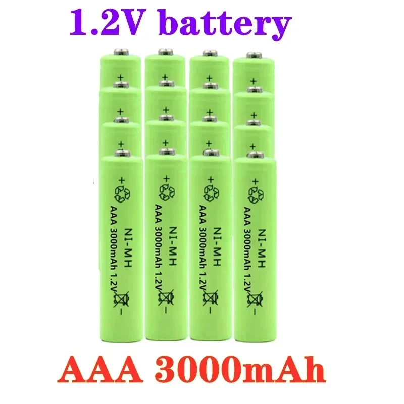 

Новинка 100%, никель-металлогидридный аккумулятор AAA 1,2 в, перезаряжаемая батарея 3000 мА/ч, никель-металлогидридные аккумуляторы AAA, аккумуляторная батарея для игрушек с дистанционным управлением