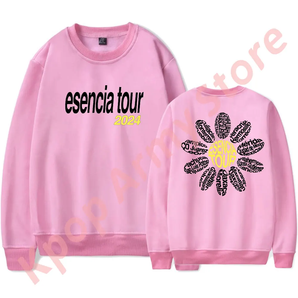 Humbe 2024 Esencia Tour Merch толстовки с круглым вырезом Косплей унисекс модные повседневные