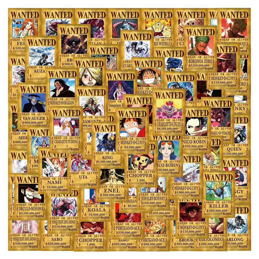 

10/30/50/100 шт. Аниме ONE PIECE Пиратская награда мультяшная наклейка «сделай сам» для сноуборда ноутбука багажа мультяшная наклейка