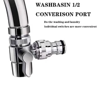 221 12 faucet valve diverter adapter kitchen brass faucet splitter diverter home bathroom water tap sink valve