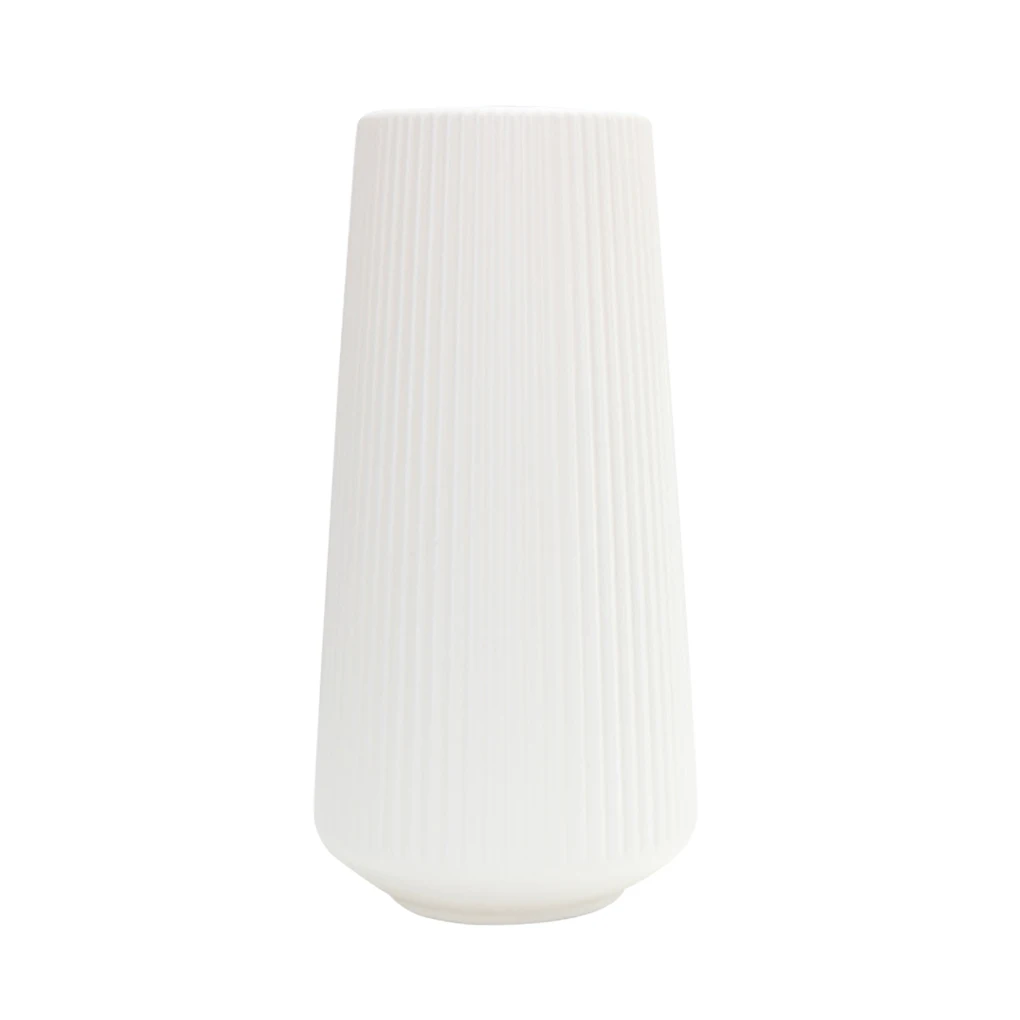 

Nordic Large Plastic Vase Dry Wet Flower Arrangement Container Imitation Glaze Pot Home Decoration