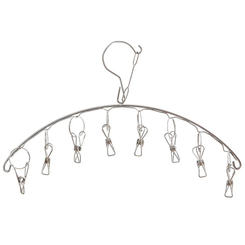 Вешалка для белья из нержавеющей стали с 6/8/10 зажимами |