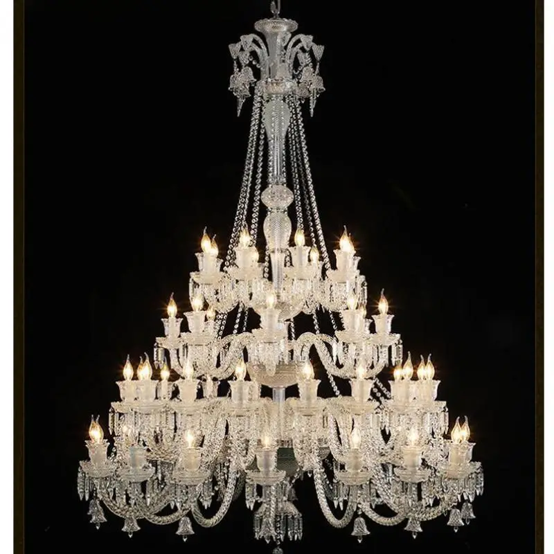 48-головочная хрустальная люстра для французской церкви светодиодное