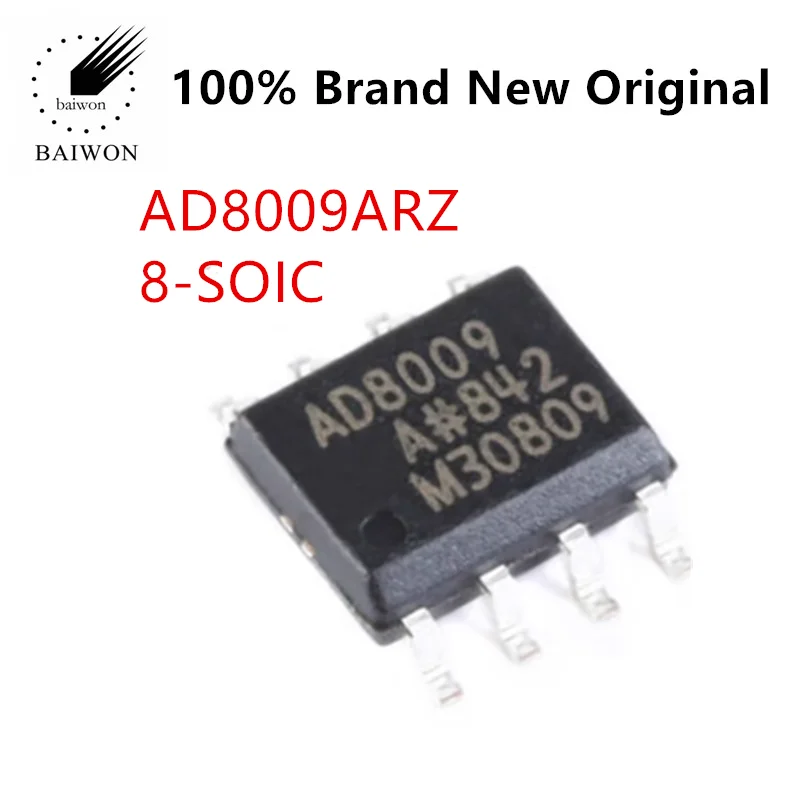 100% Оригинальный Высокоскоростной операционный усилитель IC AD8009ARZ AD8009AR AD8009 SOP-8