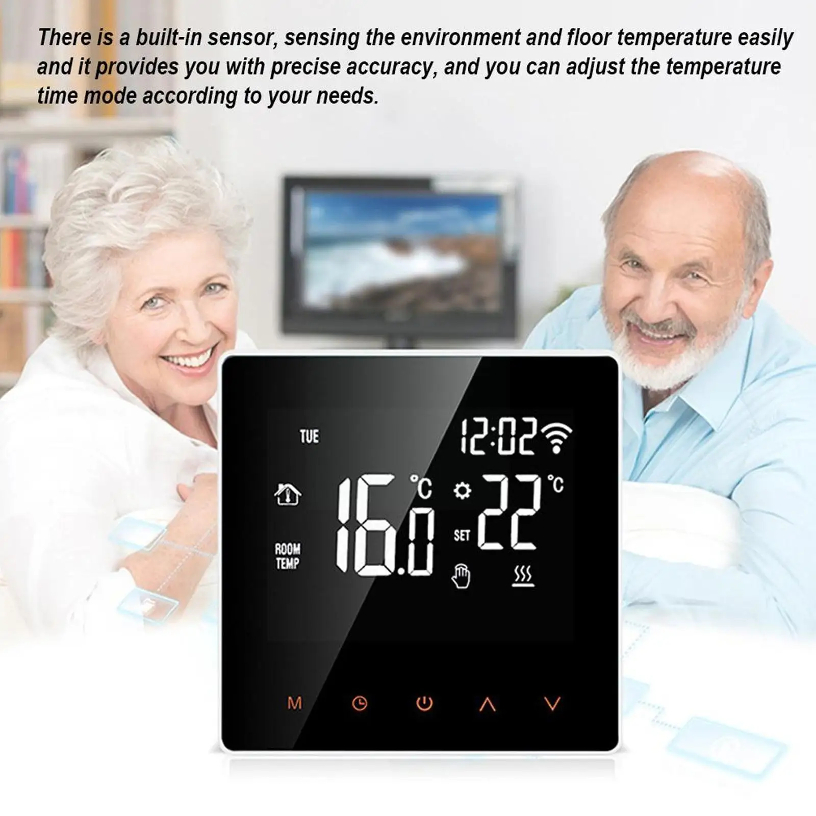 

WiFi Smart Thermostat LCD Screen For Electric Floor Heating Water Gas Remote Controller Support For Tuya Smart Life E3U7