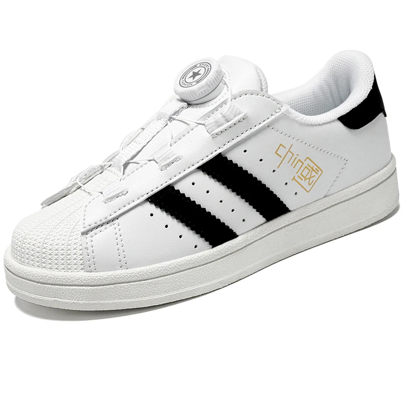 Brand Children Boys Skateboarding Shoes Flat Non-Slip Girls Kids Sneakers Child Sport Shoes Leather 2023 Boy Girl Walking Shoes