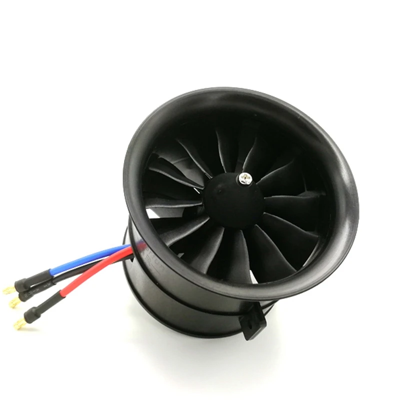 POWERFUN 70 мм 12 лезвий Ducted Fan EDF Unit с 4S 3400KV бесщеточный двигатель для радиоуправляемого