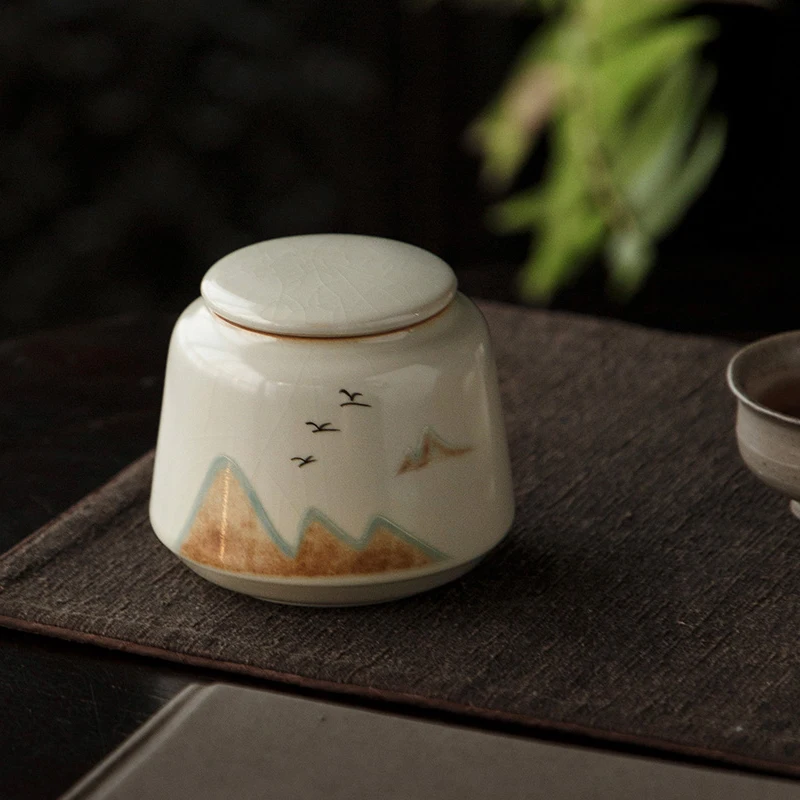 Керамический чайник Mihuang Ruyao горная живопись упаковка для красного и зеленого чая