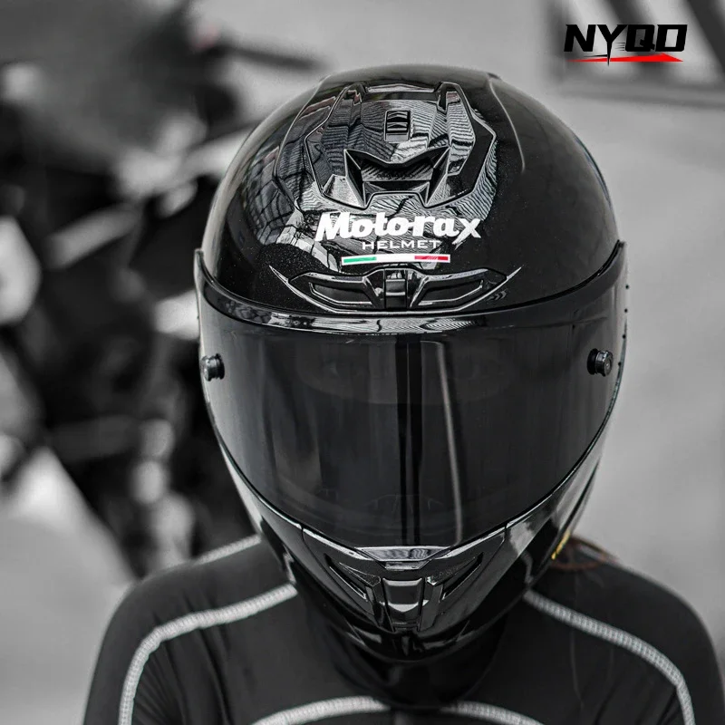 Черный шлем Motorax/Morris R50S Koi Star мужской и женский индивидуальный крутой