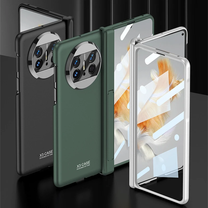 For Huawei Mate X3 Case Magnet Hinge with Built-in Screen Protector Stand Hinge Hard Full Protection Fundas