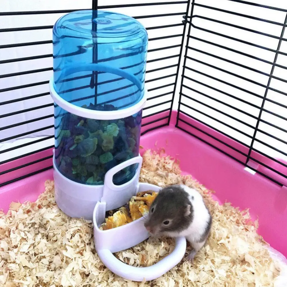 

New Automatic Pet Bird Hamster Feeder Cage Water Dispenser Drinker Feeding Bowl