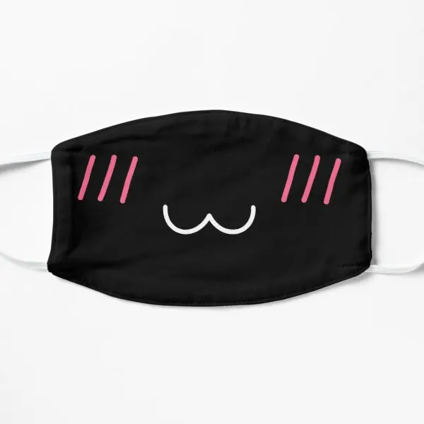 

Uwu Blushu Flat Printing Face Mask Cartoon Mouth Cute Accessories Cotton Sport Washable Anti Dust Fashion Reusable Breath