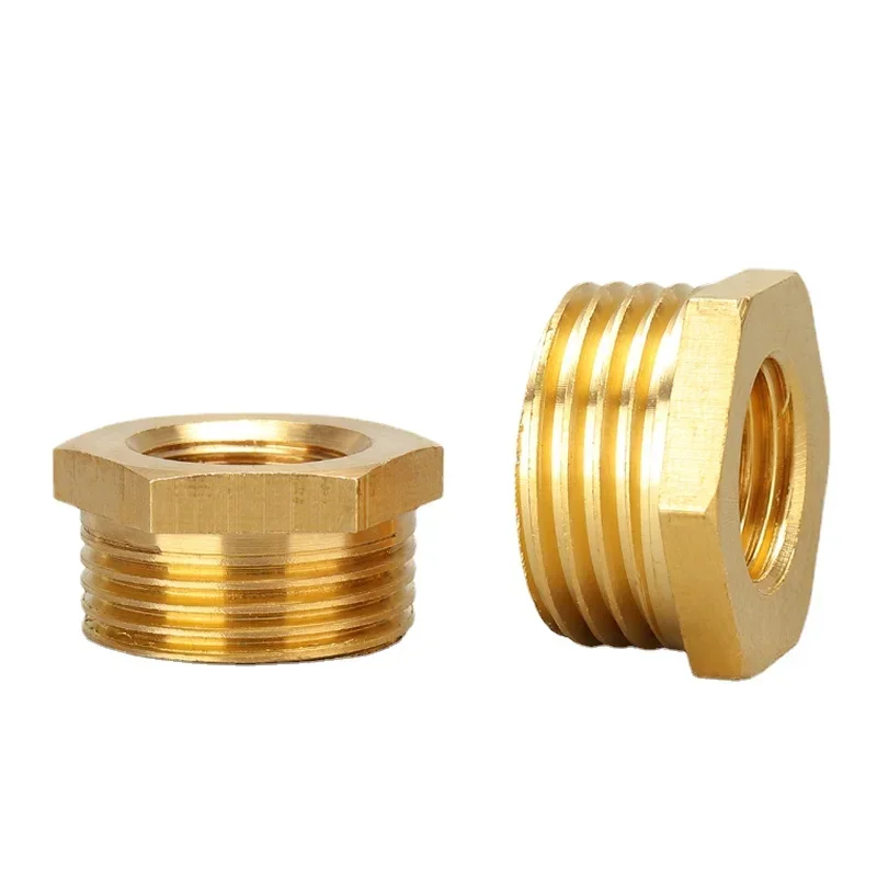 1/4&quot 3/8&quot 1/2&quot 3/4&quot 1&quot NPT BSPT Мужская x Женская Редукторная Втулка Латунная Труба