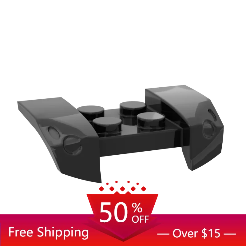 

10 шт. кубики MOC 44674 4x2,5x1,2 передняя лампа Подвеска крыло 2x4 для строительных блоков детали «сделай сам» Рождественский подарок игрушка