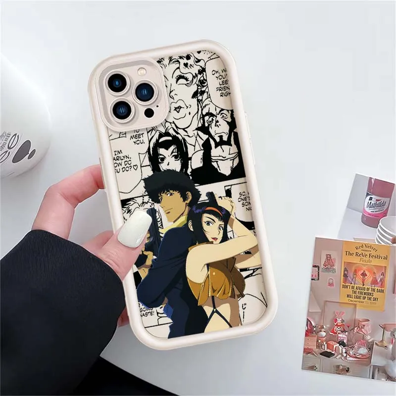 Фото Популярный чехол в стиле аниме «Ковбой Бибоп» для Apple iPhone 17, 16, 15, 14, 13, 12, 11 Plus Pro Max, чехол для телефона с лестницей для глаз №4