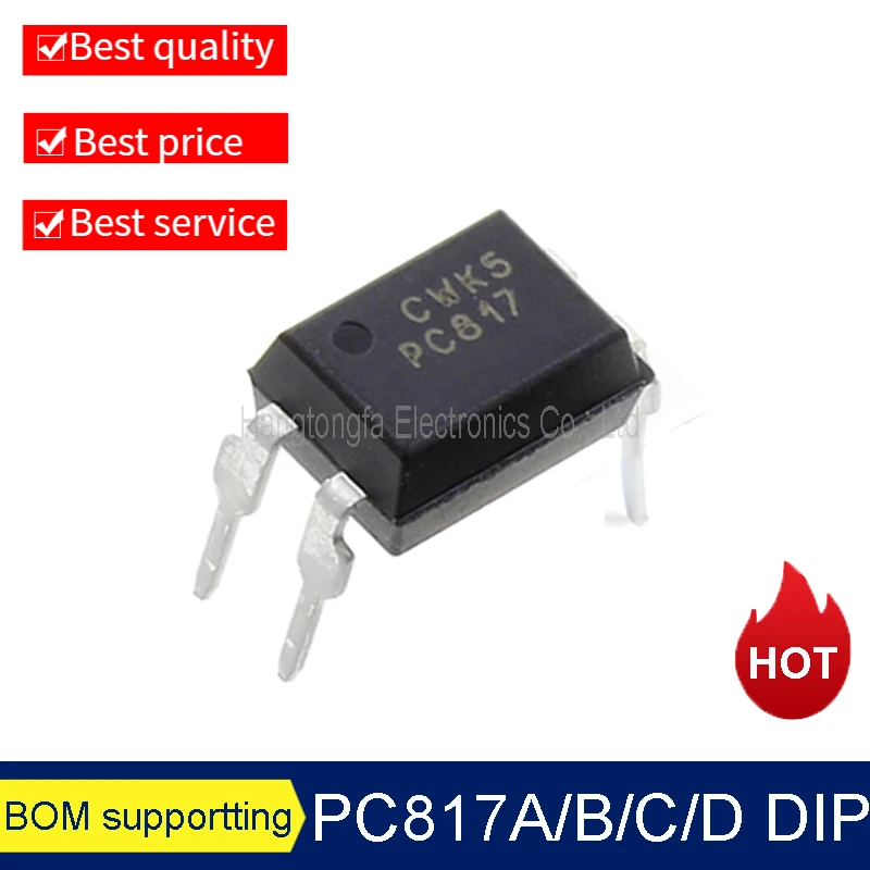 

100PCS/LOT PC817A PC817B PC817C PC817D DIP 4 SOP4 SMD Optocoupler Big Chips NEW