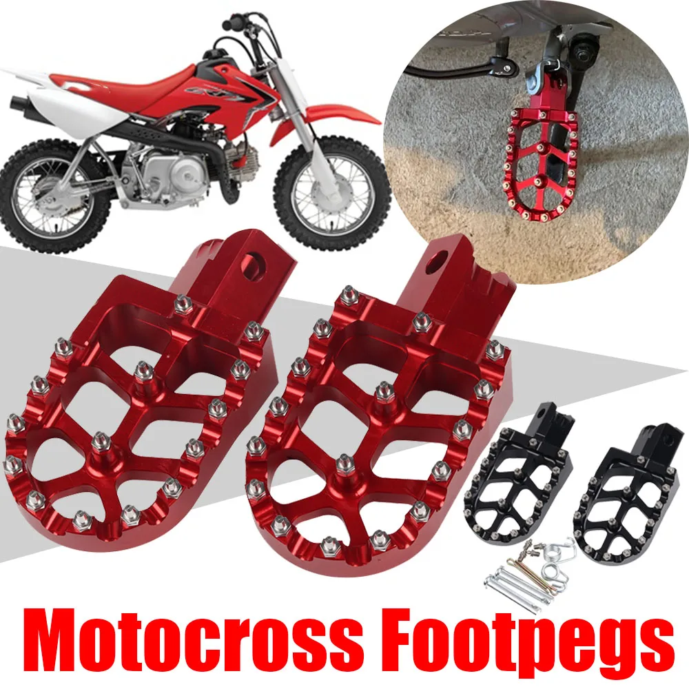 

Motorcycle Accessories Footpeg Footrest Foot Pegs Pedal For HONDA CRF XR 50 70 110 CRF50 CT200U M2R SDG DHZ SSR KAYO Pit Bike