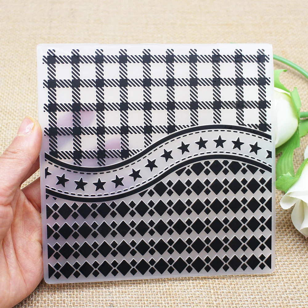 

Квадратная Кружевная и Пионовая Цветочная губка, пластиковая рельефная папка «сделай сам» для скрапбукинга, ремесленный шаблон, украшение ...