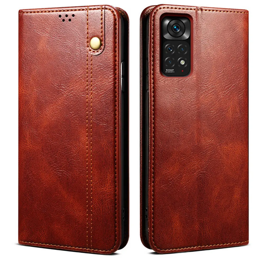 

Poco M4 Pro F4 GT 5G Leather Texture Magnetic Book Cover for Xiaomi Pocophone X4 Pro Flip Wallet Case Poco X4 NFC F4 M4 Funda