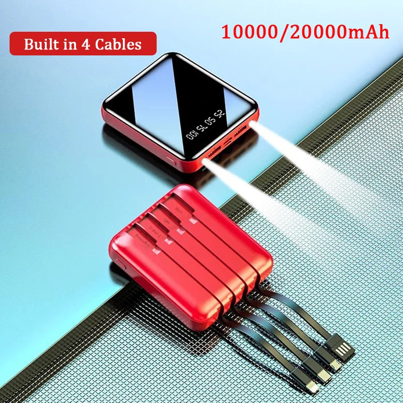 

Mini 20000mAh Power Bank Portable Dual USB Fast Charging External Battery Charger Digital Display Powerbank For iPhone Xiaomi