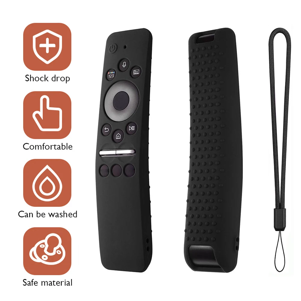 

All Inclusive Remote Control Cover with Lanyard Smart Television Remote Control Case Anti Slip for SAMSUNG 01329B 01330A TM1950A