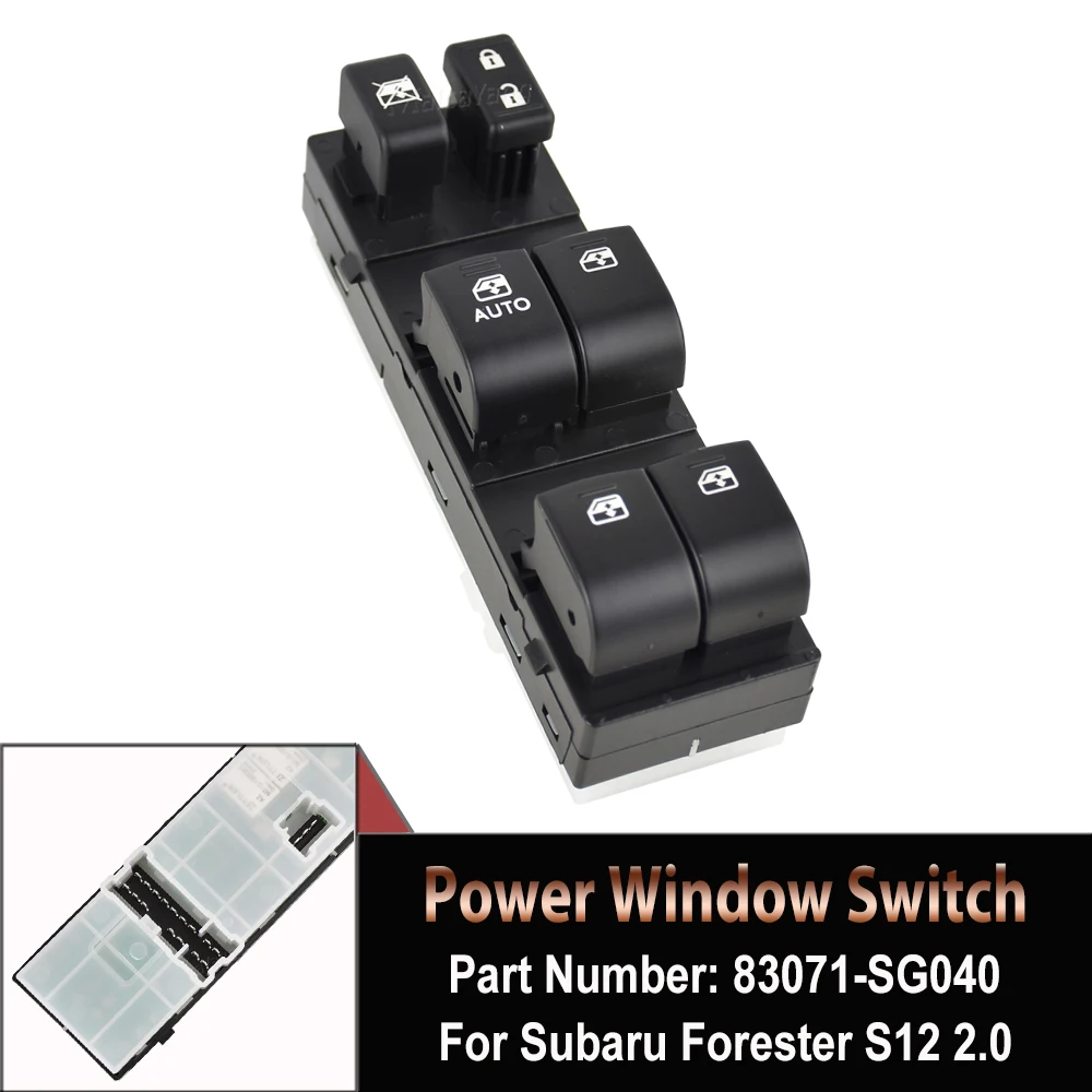 

NEW! Electric Power Window Switch Lifter Regulator Control Console Button For Subaru Forester 2014 - 2016 83071-SG040 83071SG040