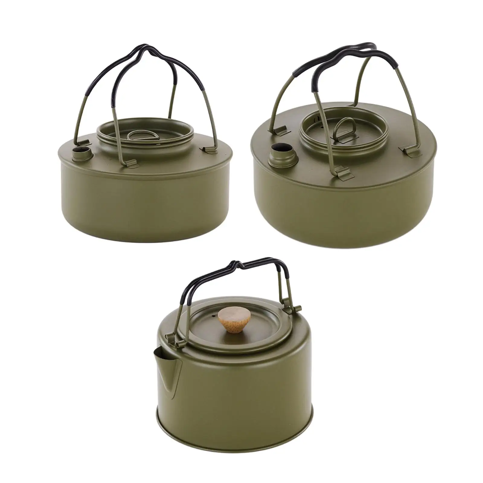 

Camping Water Kettle Teapot Cook Pot Water Boiler for Hiking Fishing Outdoor