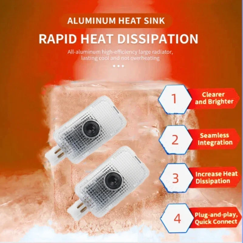 Для Subaru Forester светодиодные лампы с логотипом двери автомобиля портативный