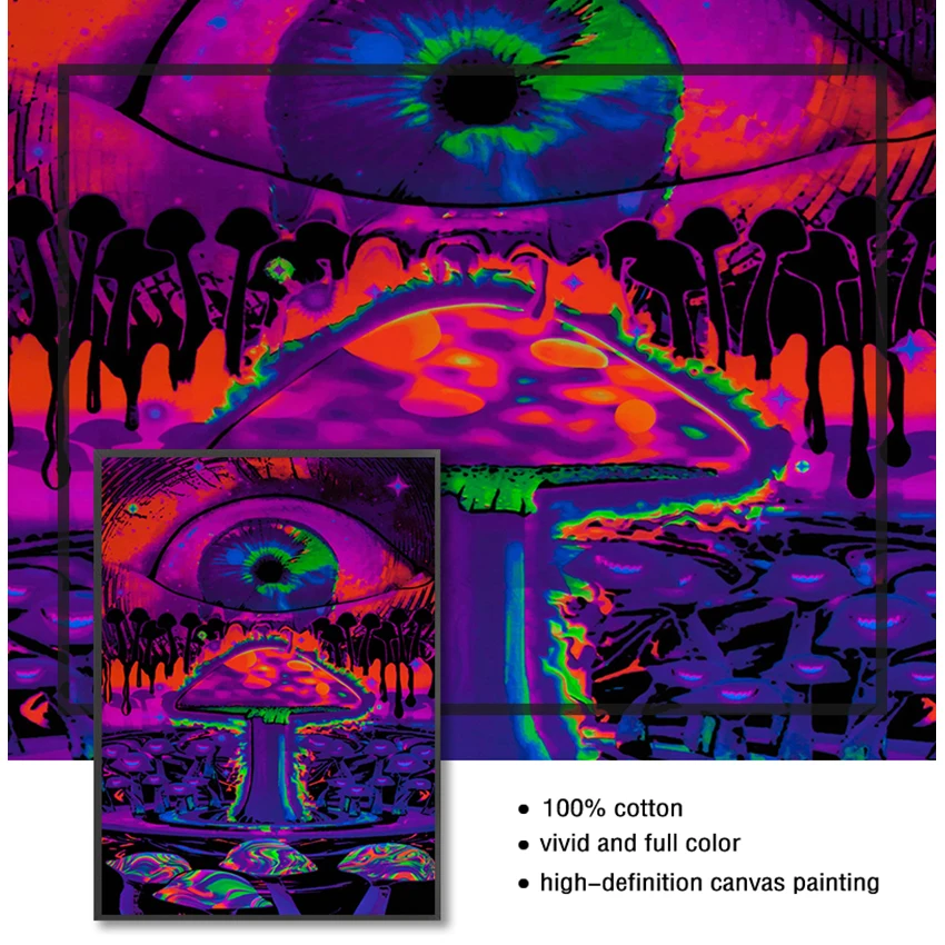 Холщовые настенные картины для гостиной домашний декор абстрактные Черные
