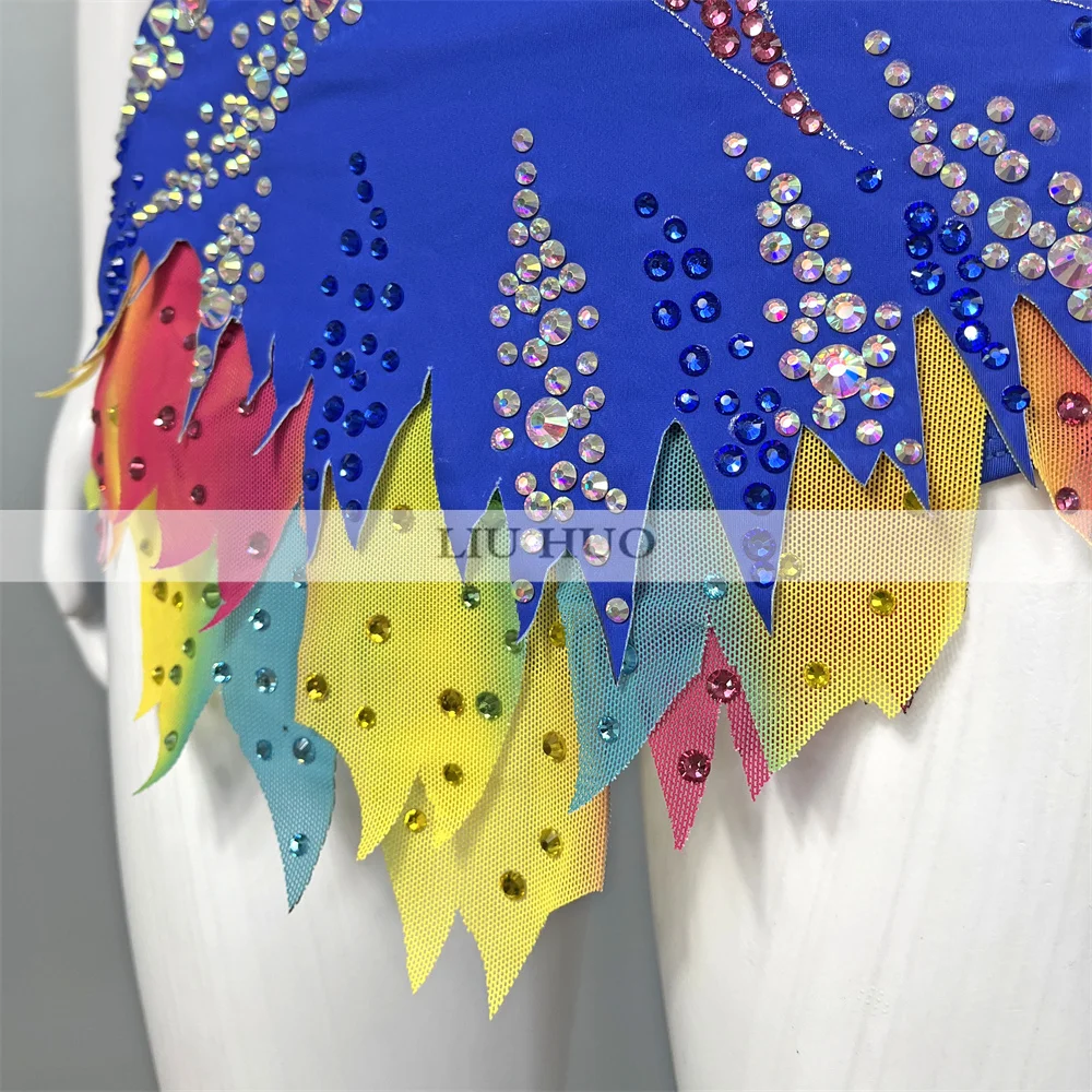 Женский костюм для выступлений LIUHUO с длинным рукавом трико соревнований по